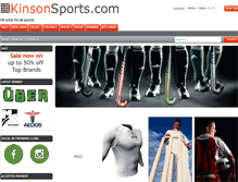Tablet Screenshot of kinsonsports.com